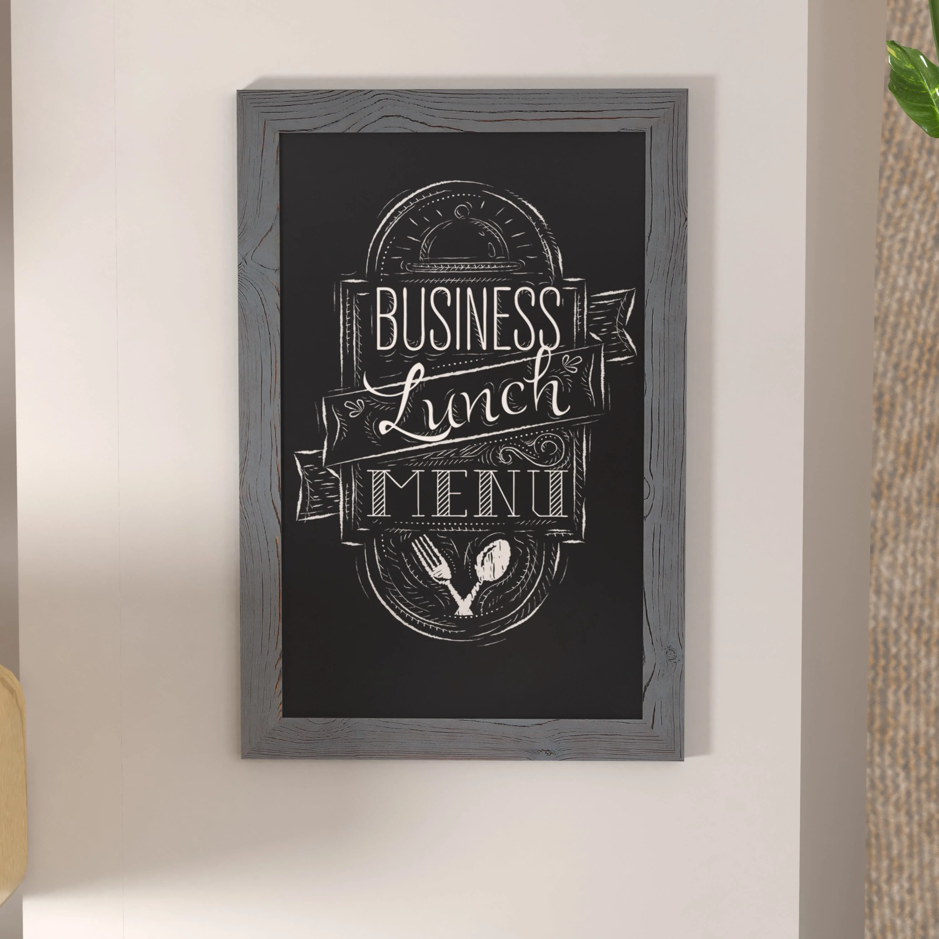 Canterbury Wall Mount Magnetic Chalkboard Sign with Eraser, Hanging Wall Chalkboard Memo Board for Home, School, or Business - Image 25
