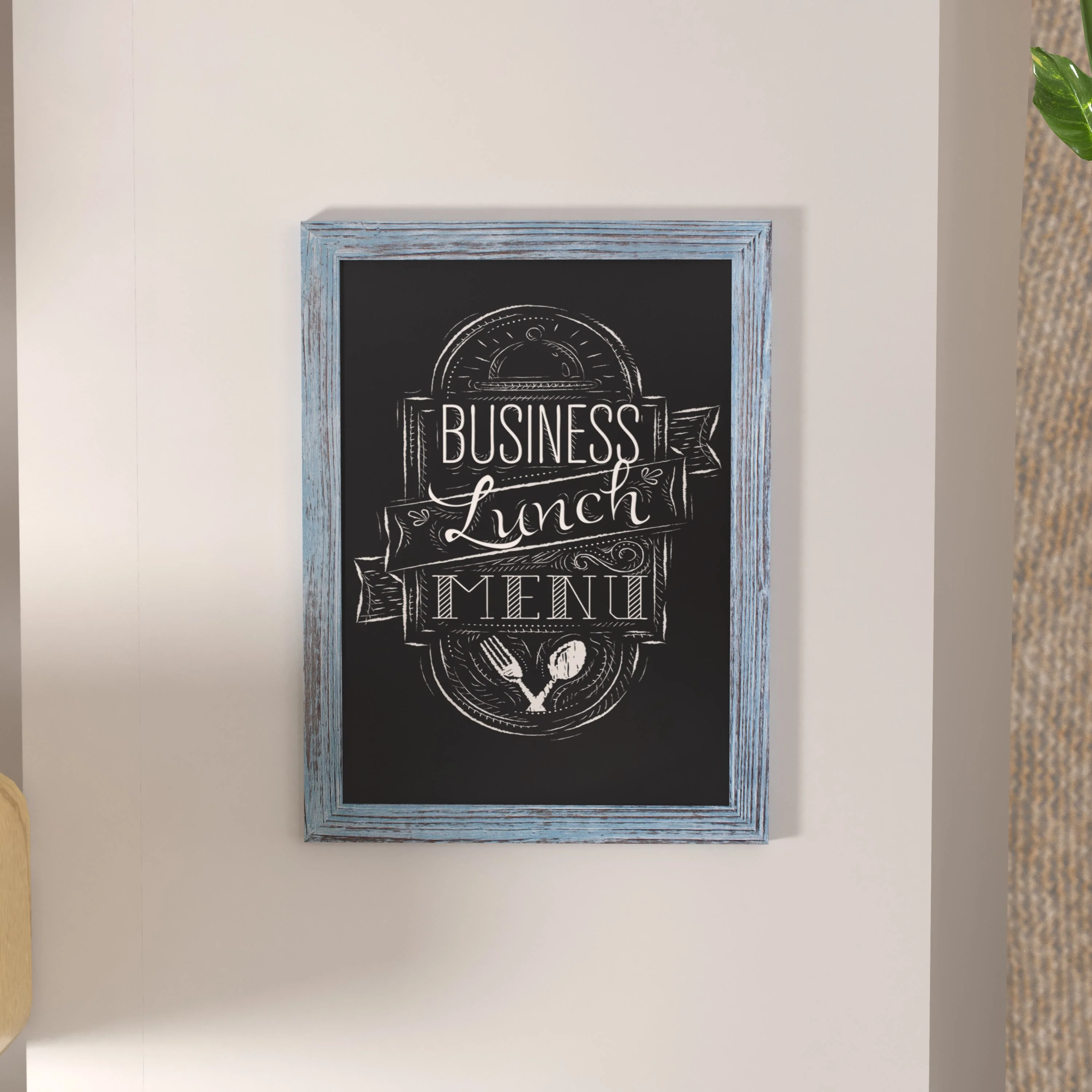 Canterbury Wall Mount Magnetic Chalkboard Sign with Eraser, Hanging Wall Chalkboard Memo Board for Home, School, or Business - Image 34