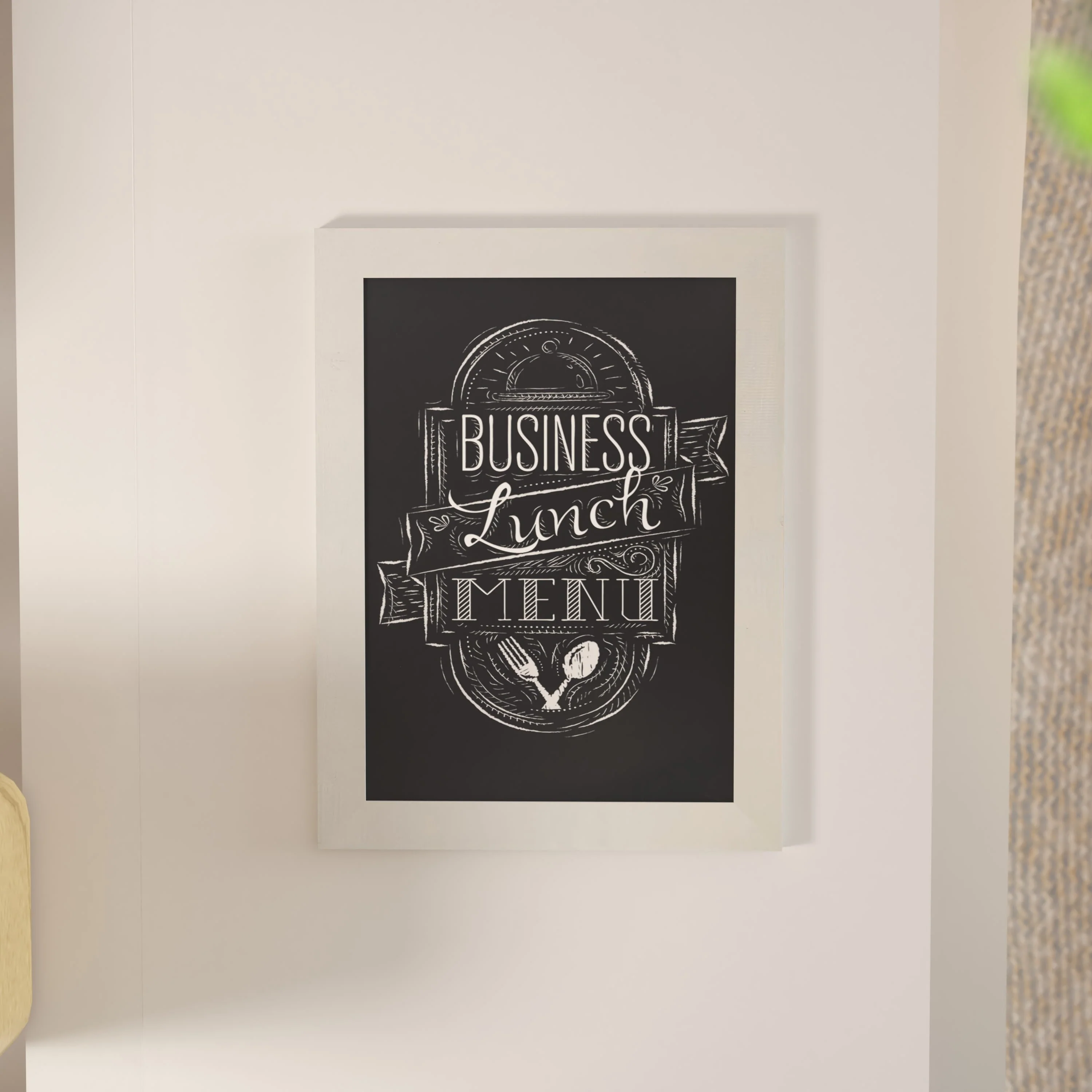 Canterbury Wall Mount Magnetic Chalkboard Sign with Eraser, Hanging Wall Chalkboard Memo Board for Home, School, or Business - Image 51