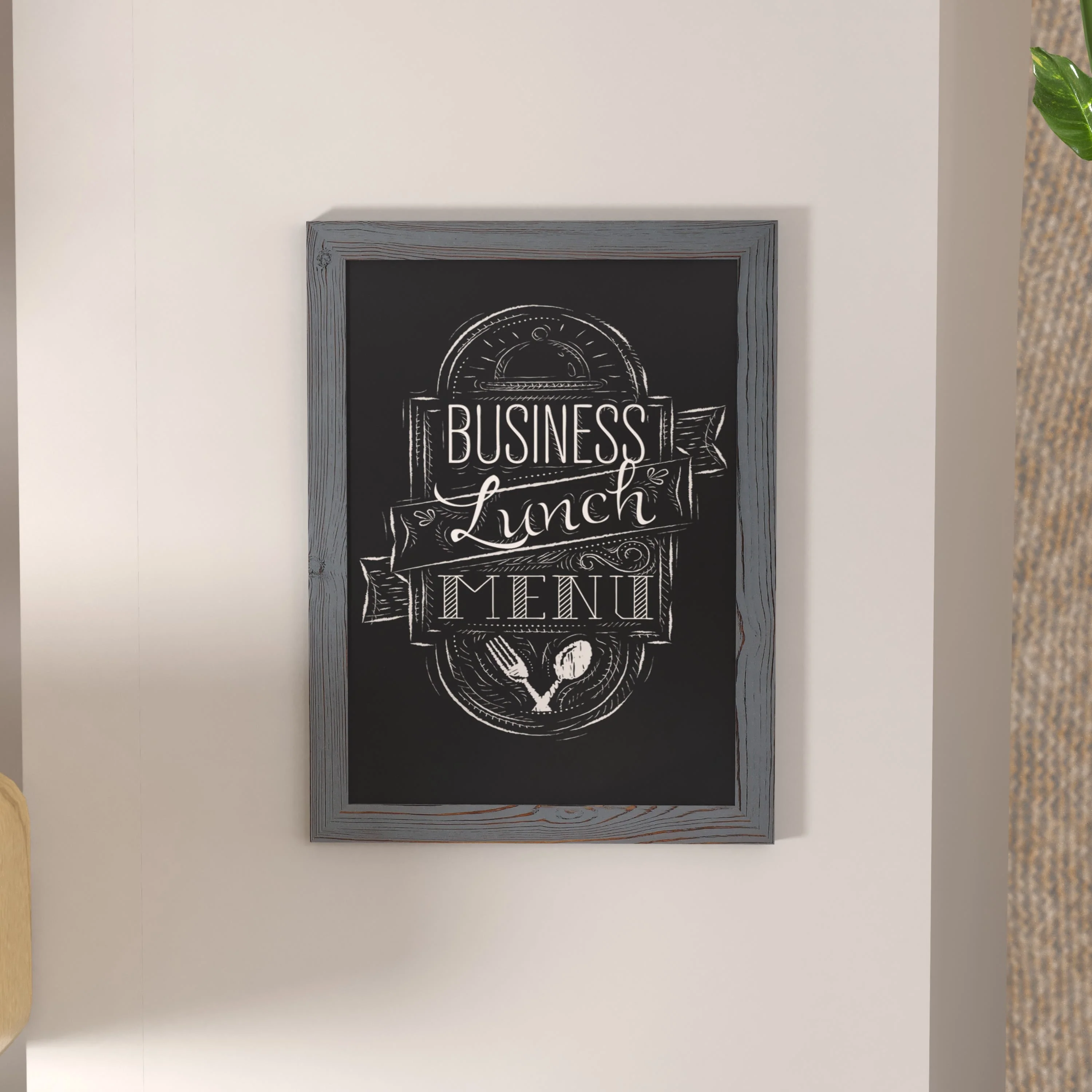 Canterbury Wall Mount Magnetic Chalkboard Sign with Eraser, Hanging Wall Chalkboard Memo Board for Home, School, or Business - Image 61