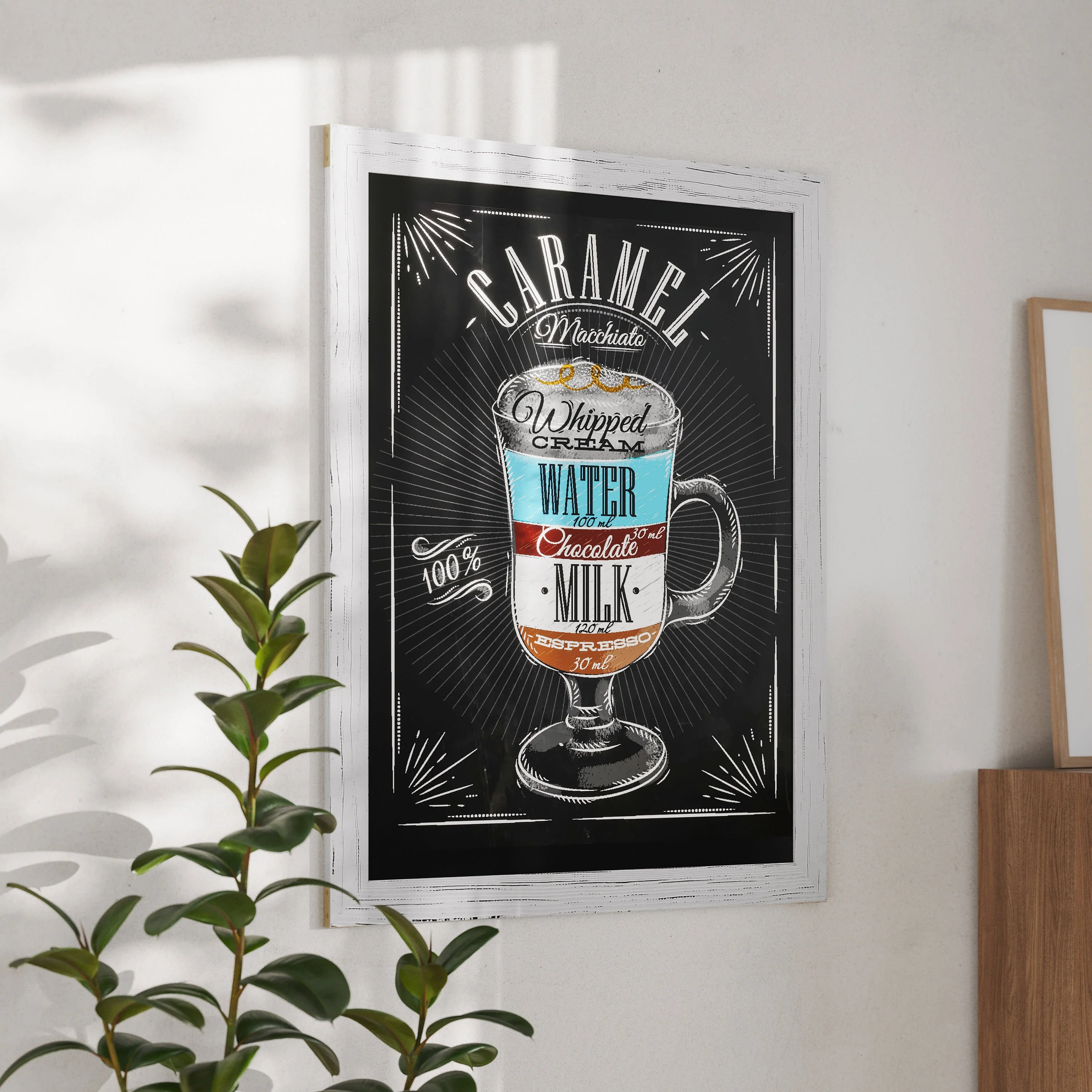 Canterbury Wall Mount Magnetic Chalkboard Sign with Eraser, Hanging Wall Chalkboard Memo Board for Home, School, or Business - Image 65