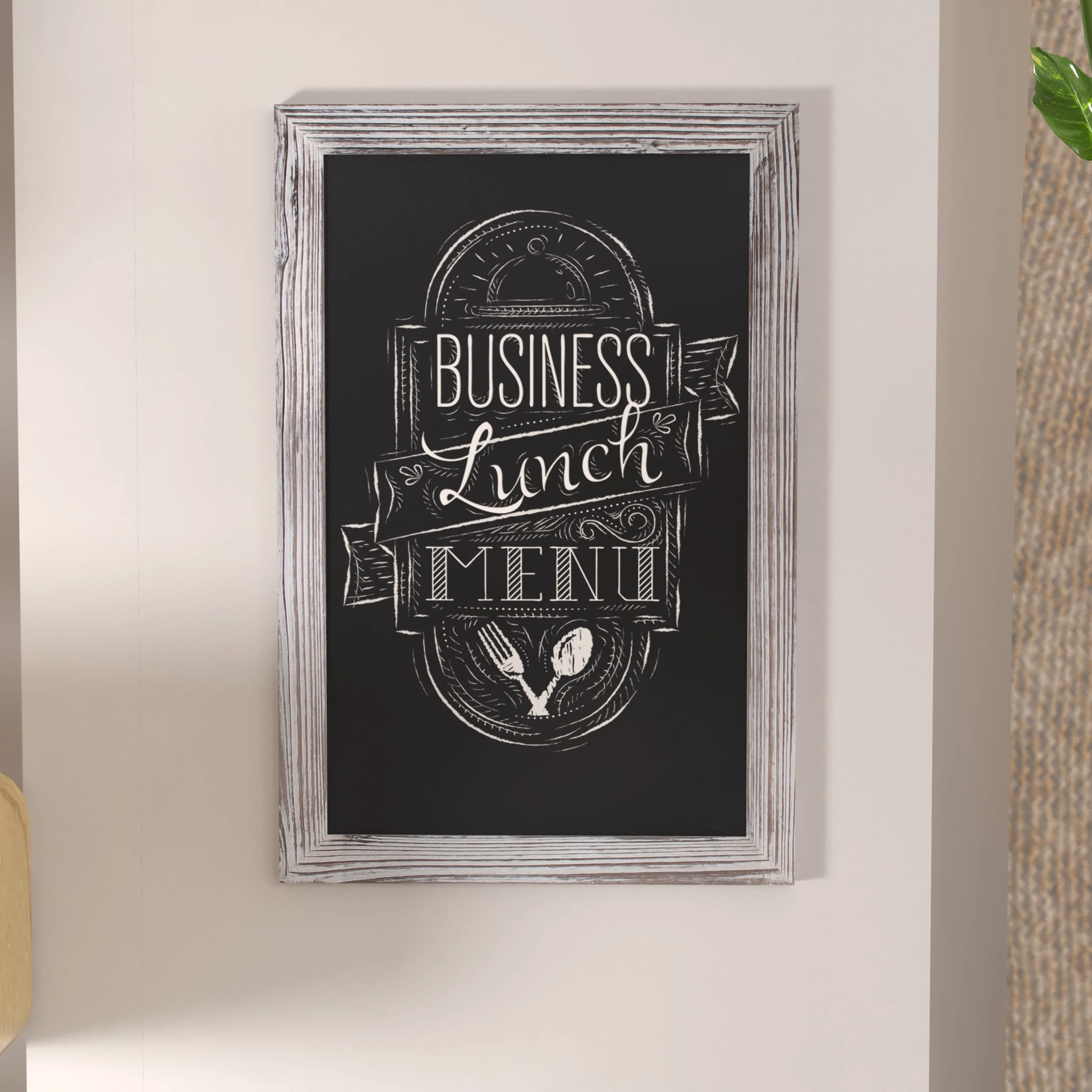 Canterbury Wall Mount Magnetic Chalkboard Sign with Eraser, Hanging Wall Chalkboard Memo Board for Home, School, or Business - Image 7