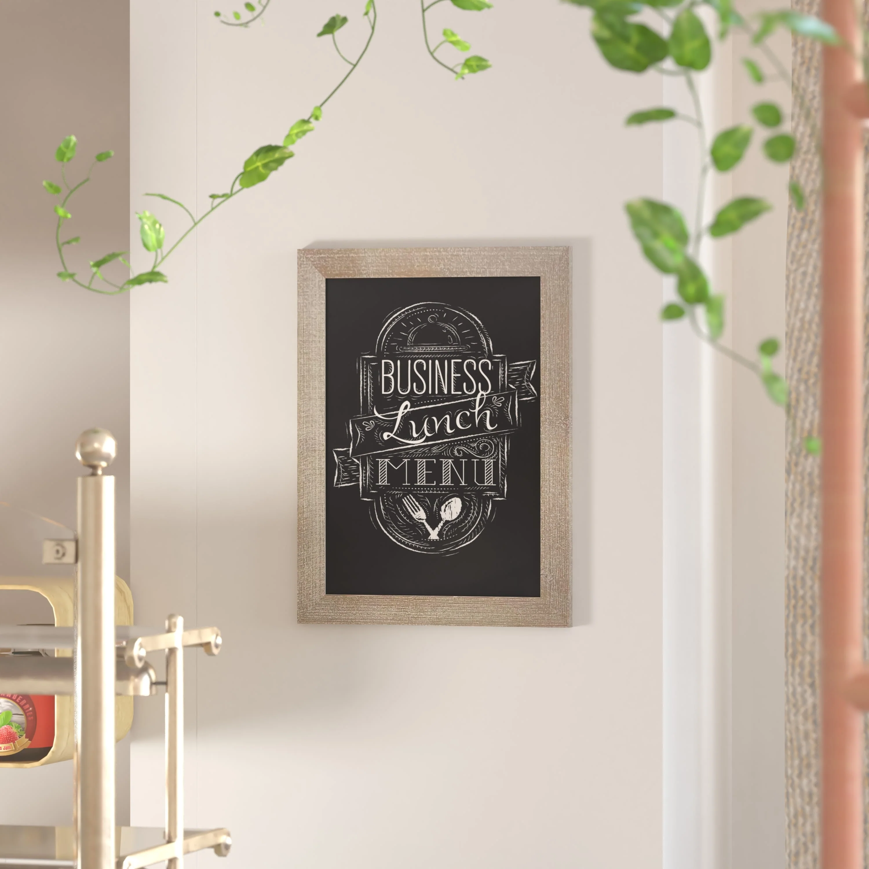 Canterbury Wall Mount Magnetic Chalkboard Sign with Eraser, Hanging Wall Chalkboard Memo Board for Home, School, or Business - Image 74