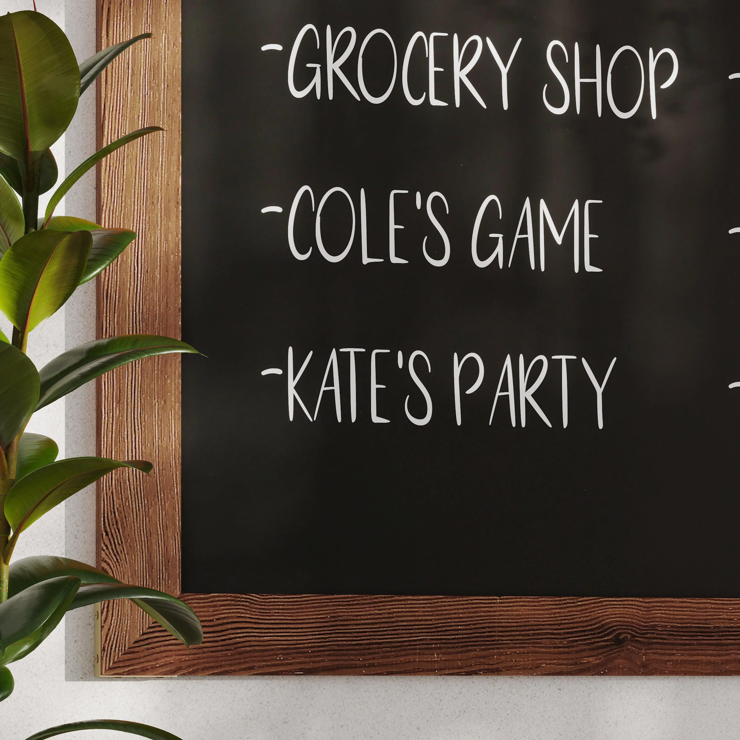 Canterbury Wall Mount Magnetic Chalkboard Sign with Eraser, Hanging Wall Chalkboard Memo Board for Home, School, or Business - Image 88