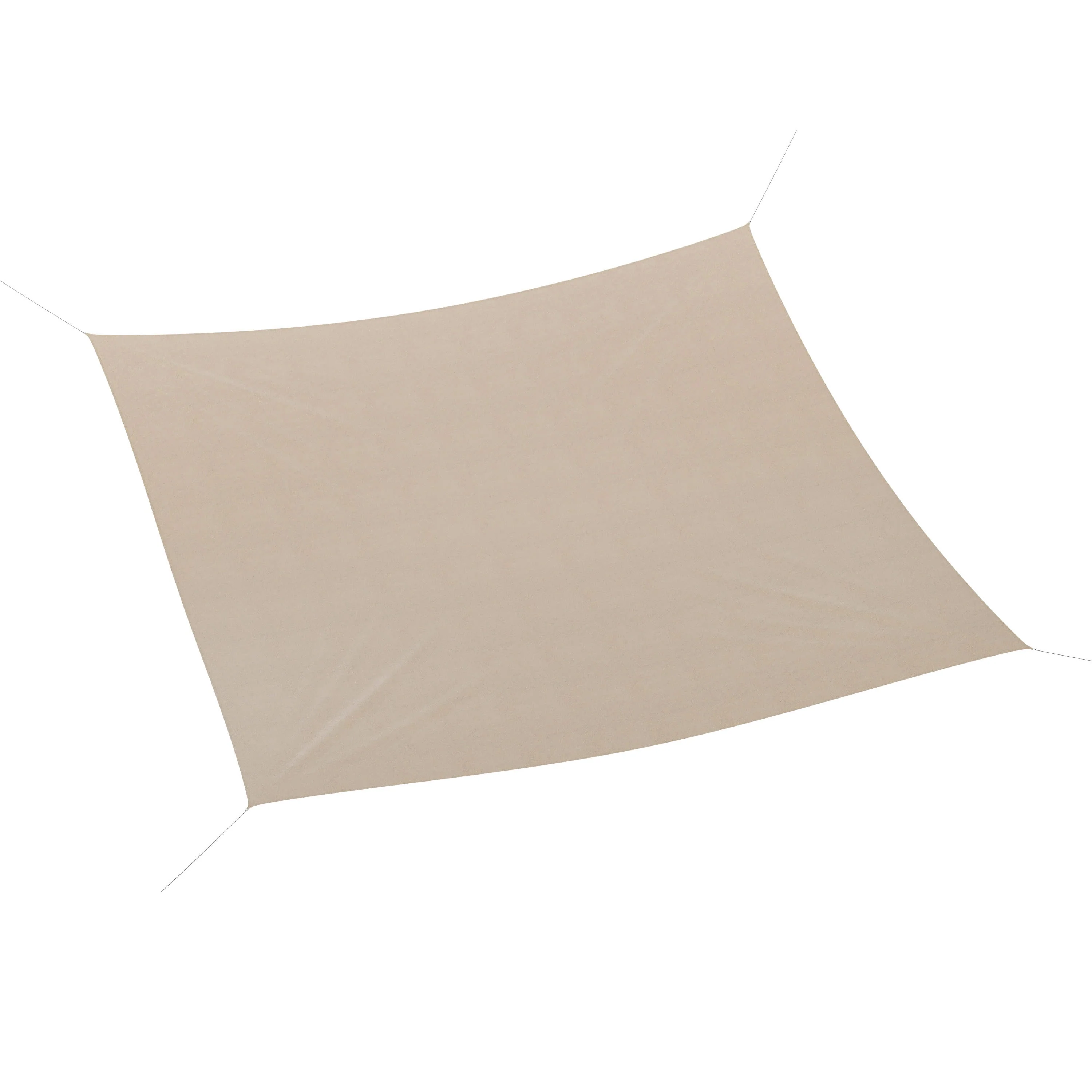Palmetto Rectangle Sun Sail Shade Canopy with Included Nylon Attachment Ropes - Image 11