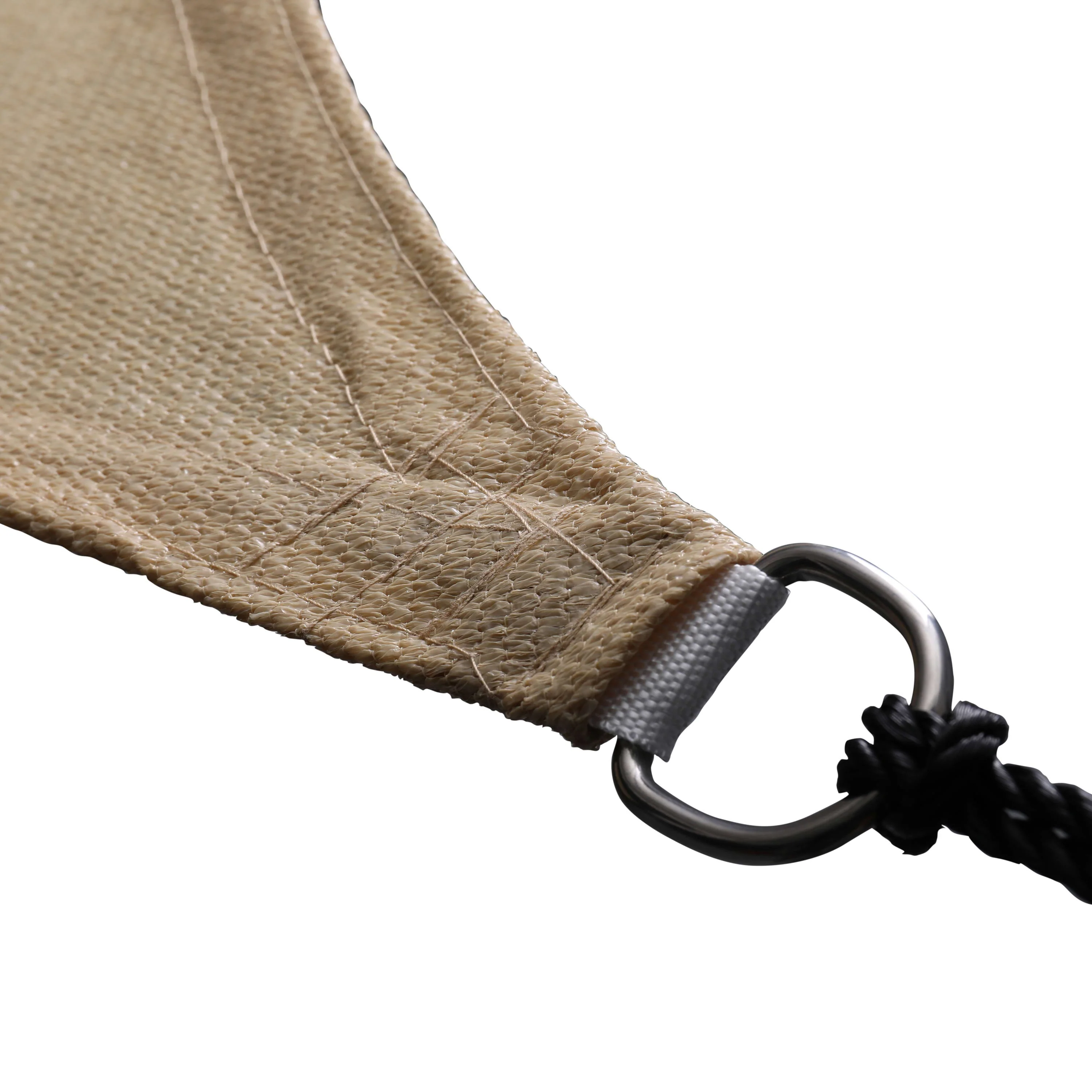 Palmetto Rectangle Sun Sail Shade Canopy with Included Nylon Attachment Ropes - Image 7