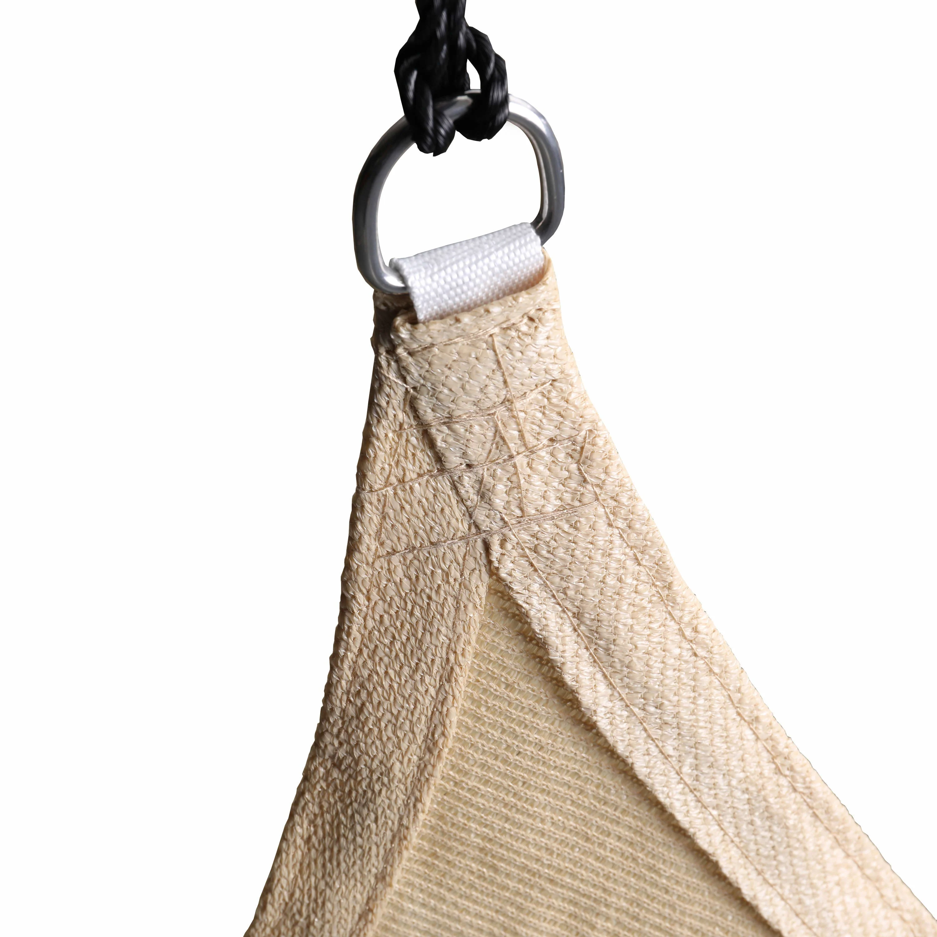 Palmetto Rectangle Sun Sail Shade Canopy with Included Nylon Attachment Ropes - Image 8