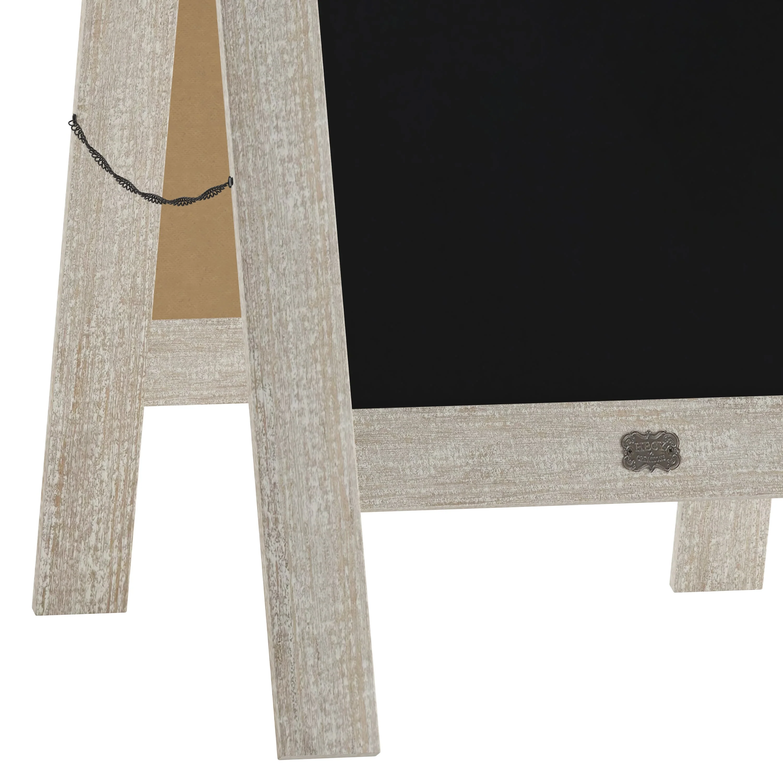 Canterbury Wooden Indoor/Outdoor A-Frame Magnetic Chalkboard Sign Set with 8 Chalk Markers, 10 Stencils, Eraser, and 2 Magnets - Image 87