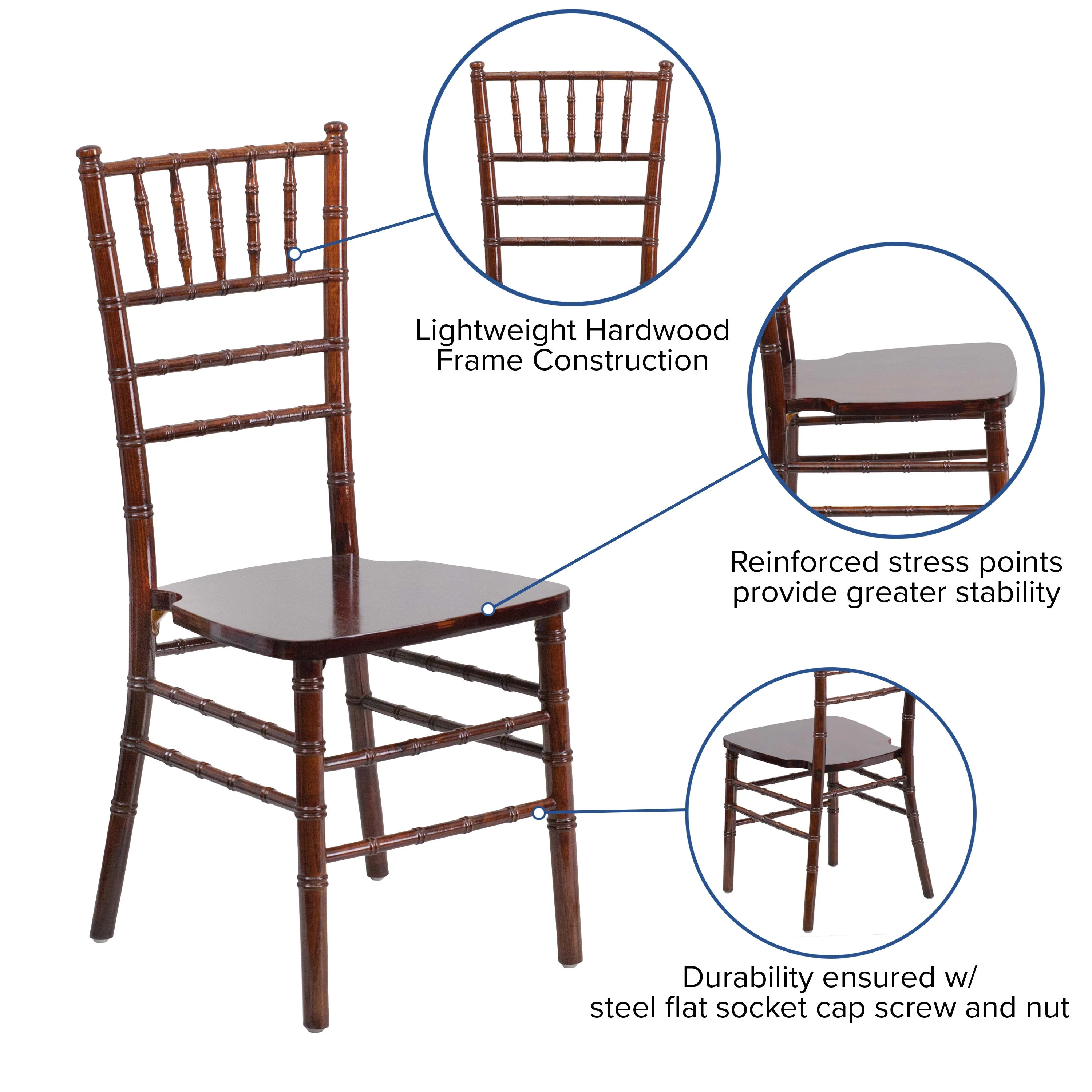 HERCULES Series Wood Chiavari Chair - Image 40