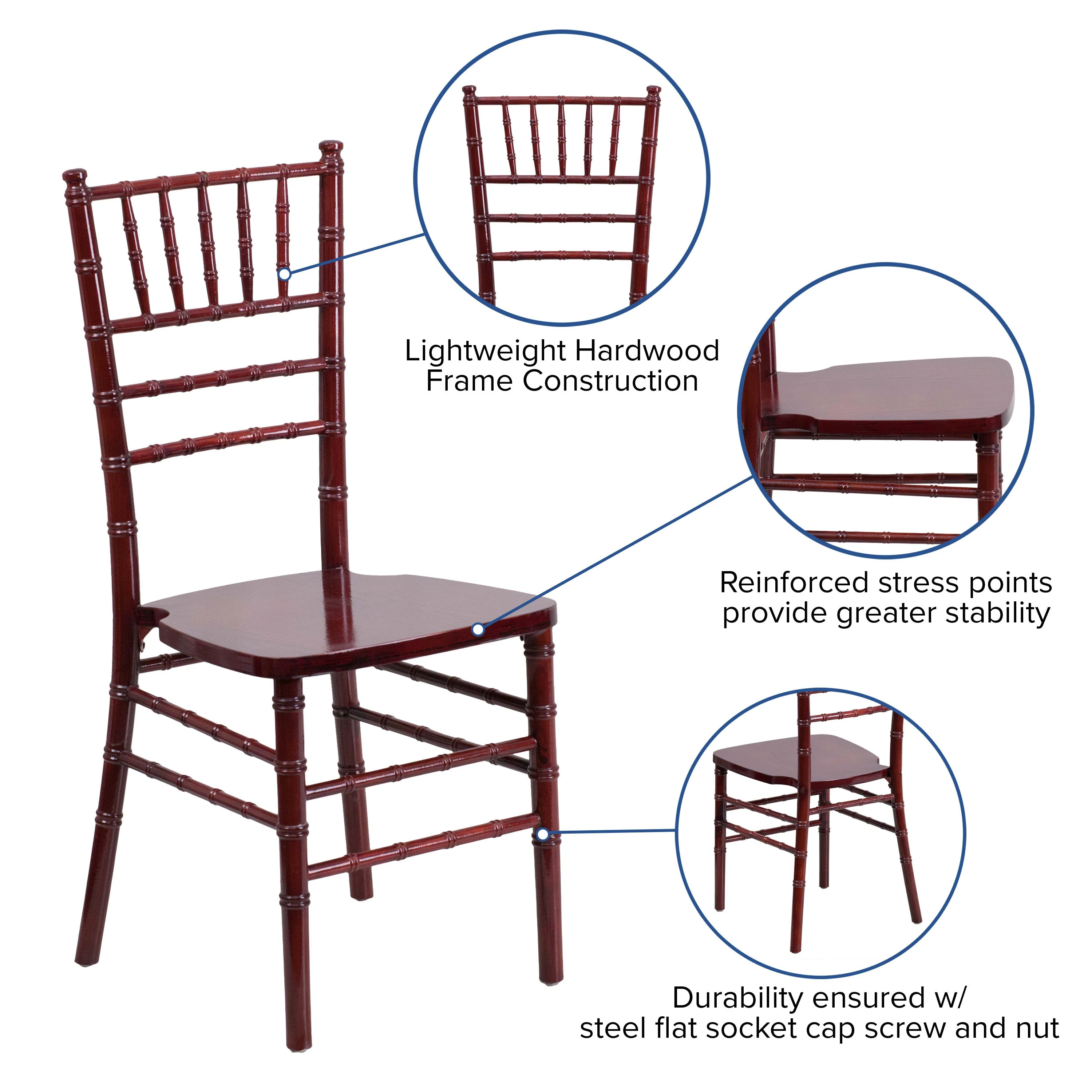 HERCULES Series Wood Chiavari Chair - Image 62