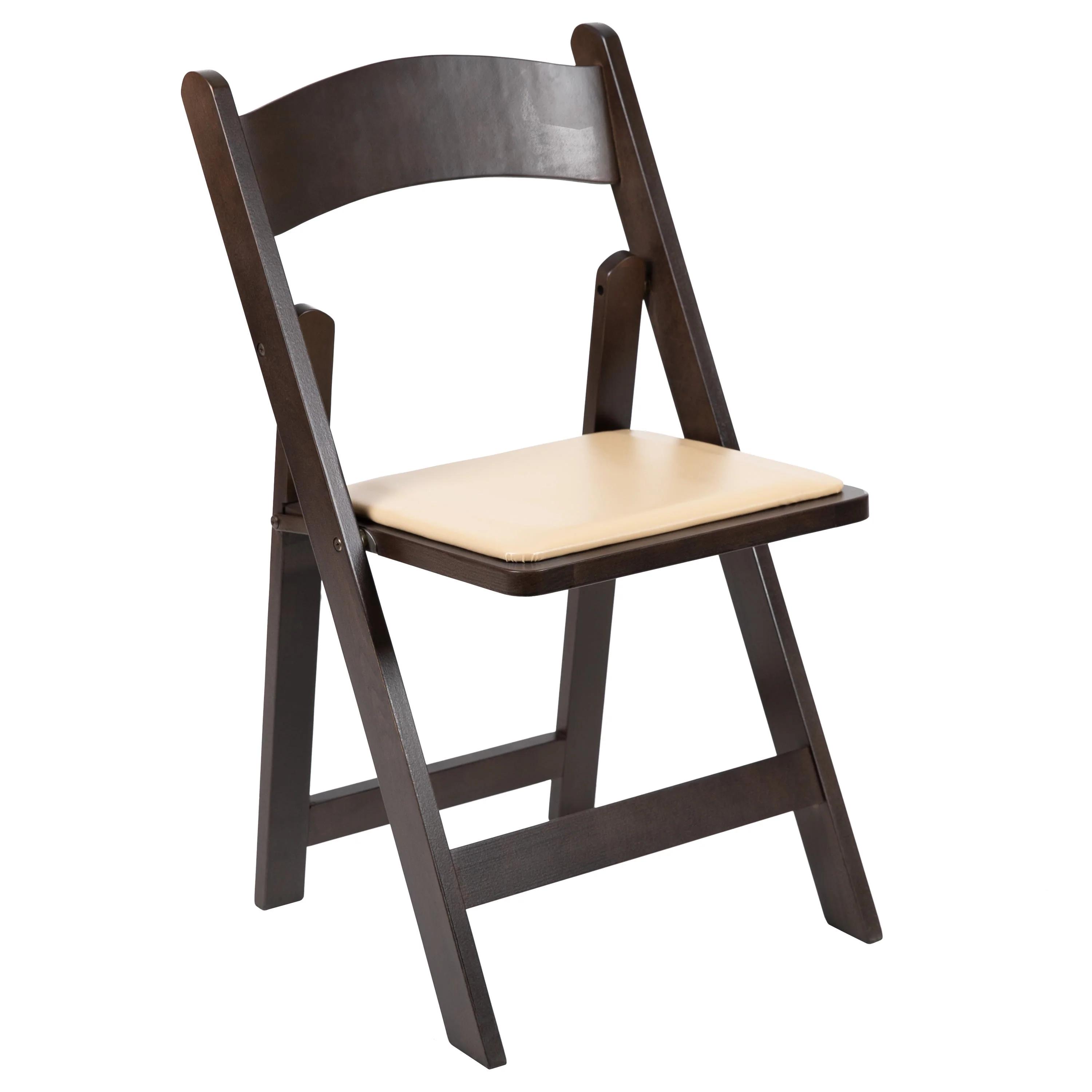 HERCULES Series Wood Folding Chair with Vinyl Padded Seat - Image 25