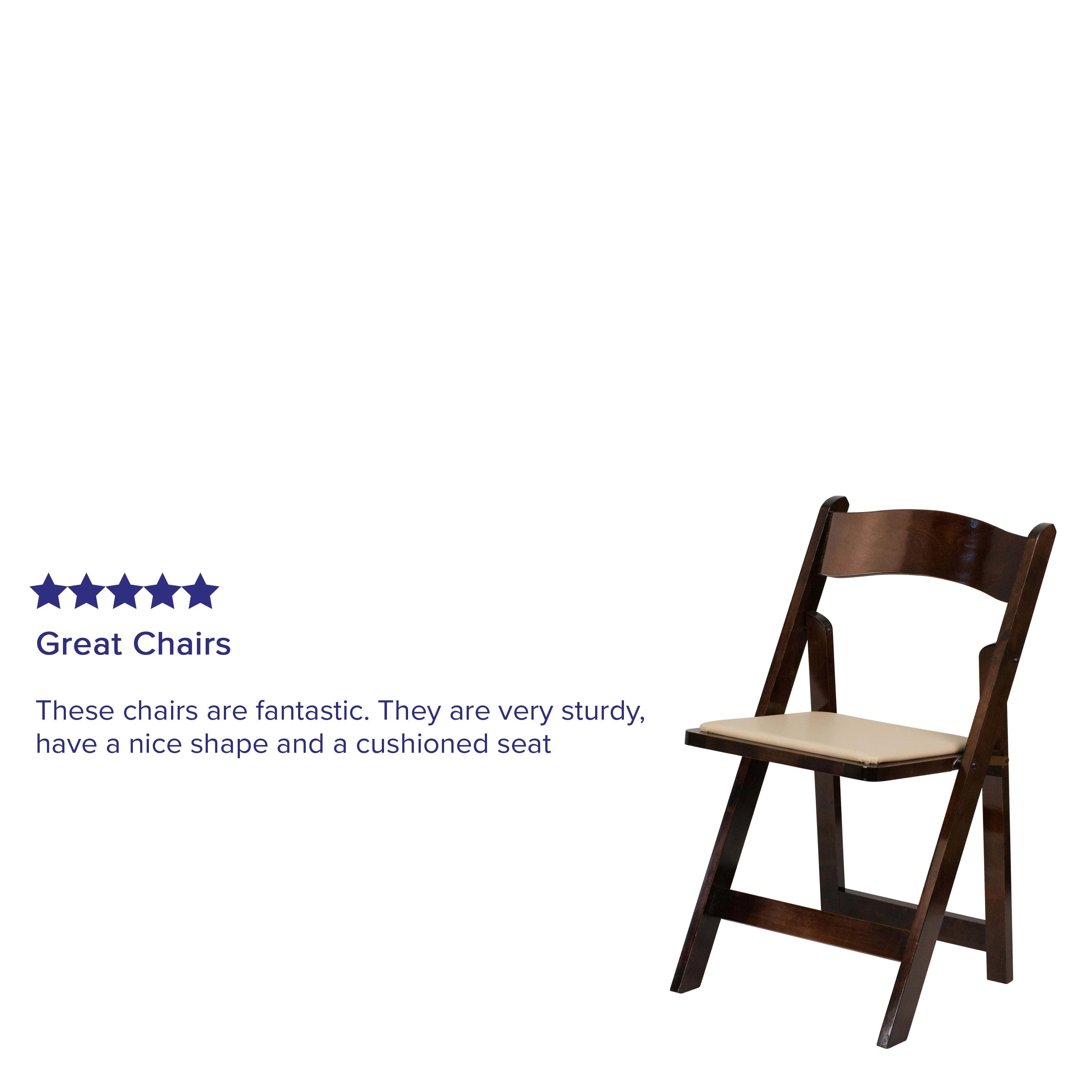 HERCULES Series Wood Folding Chair with Vinyl Padded Seat - Image 42