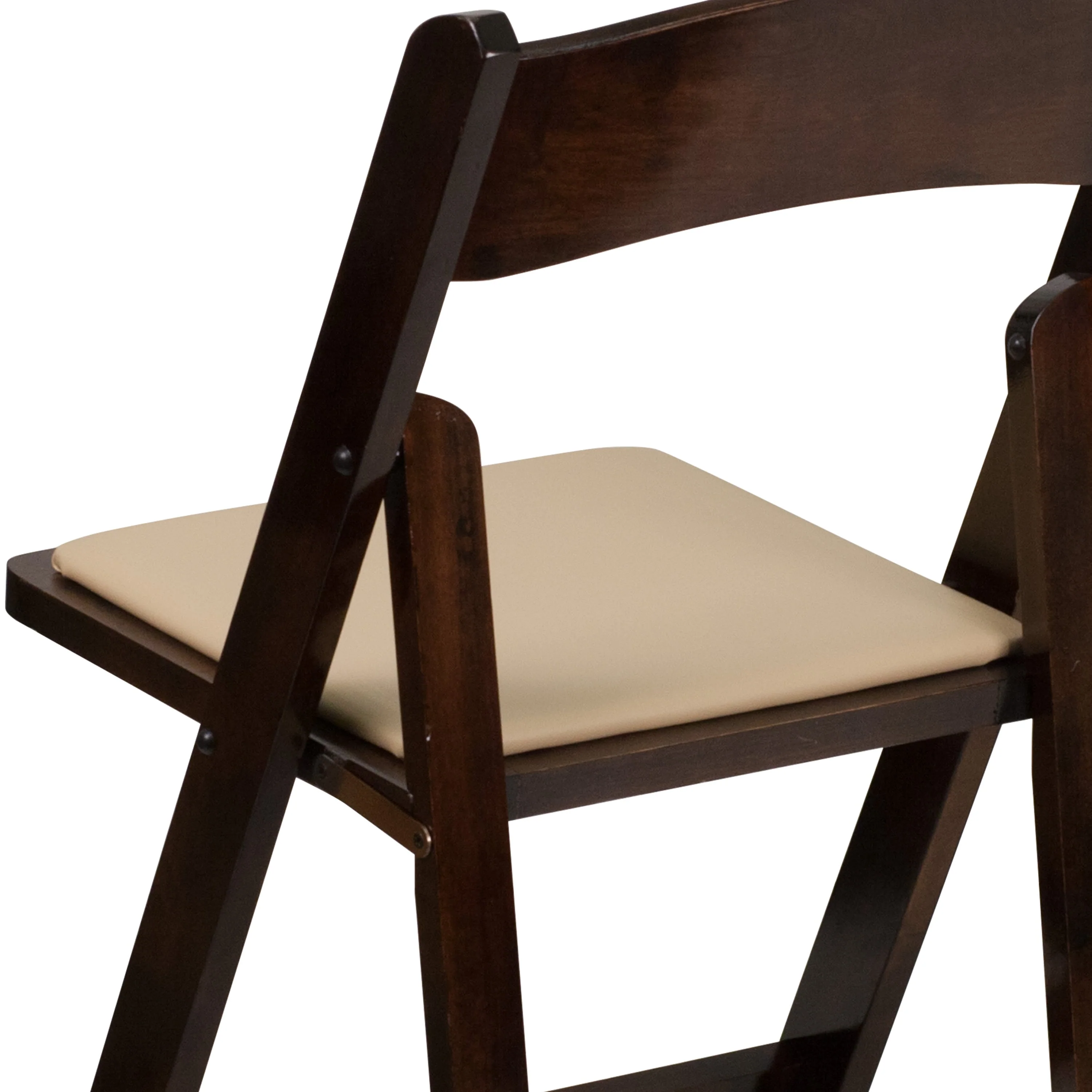 HERCULES Series Wood Folding Chair with Vinyl Padded Seat - Image 46