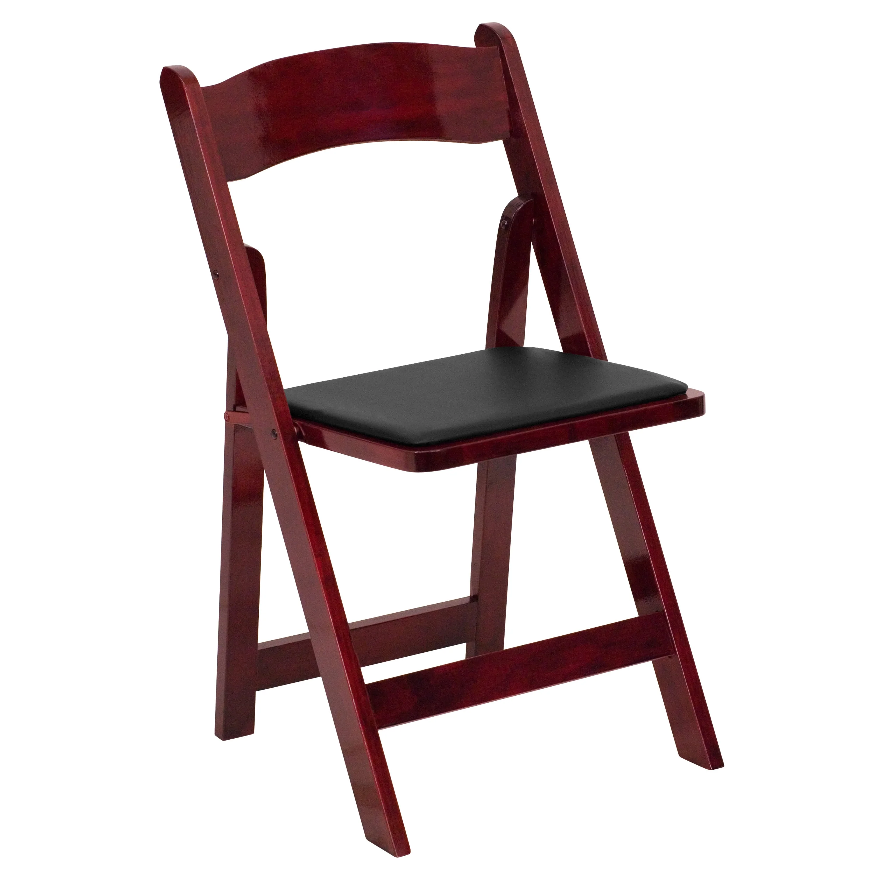 HERCULES Series Wood Folding Chair with Vinyl Padded Seat - Image 51