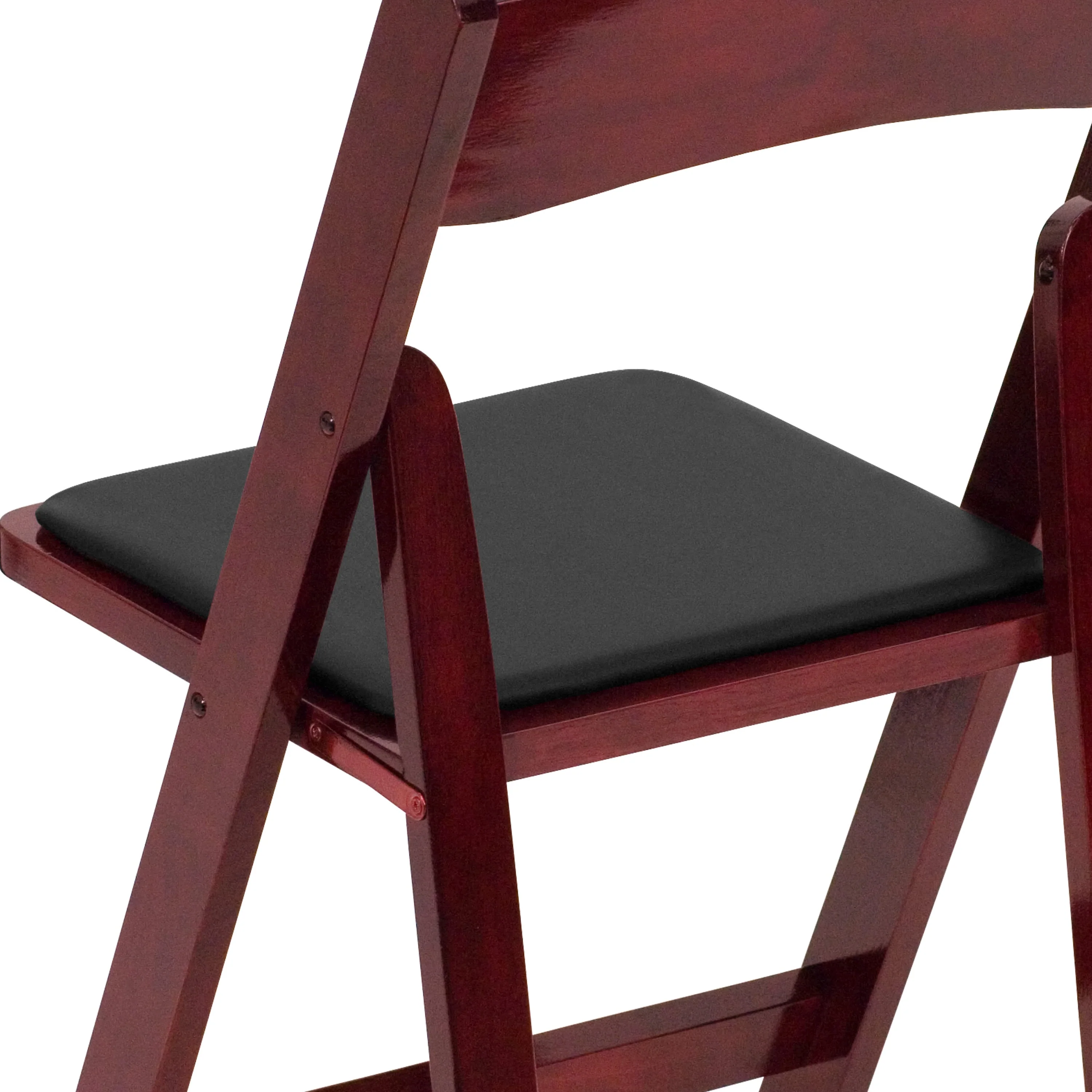HERCULES Series Wood Folding Chair with Vinyl Padded Seat - Image 58