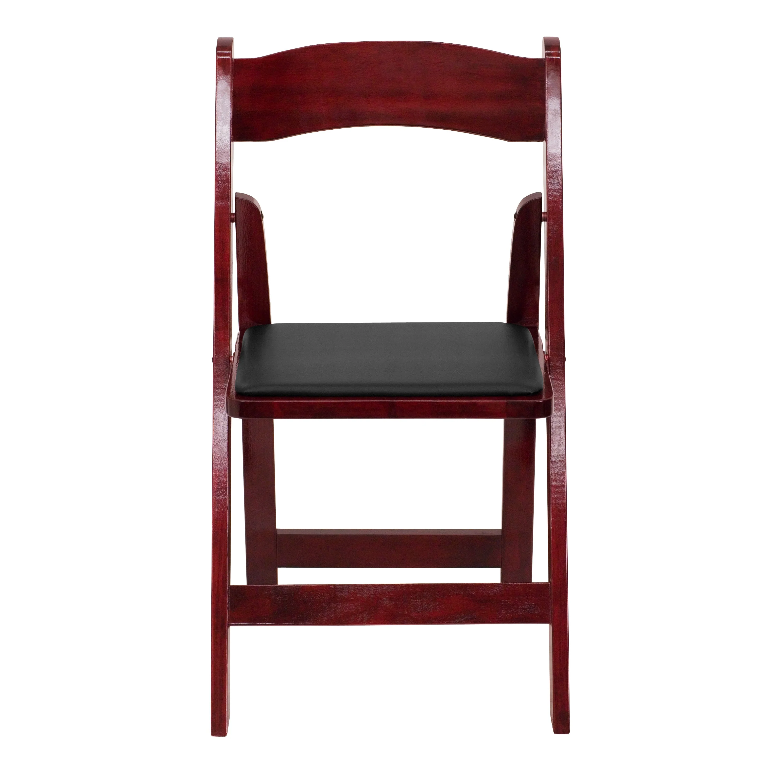 HERCULES Series Wood Folding Chair with Vinyl Padded Seat - Image 60