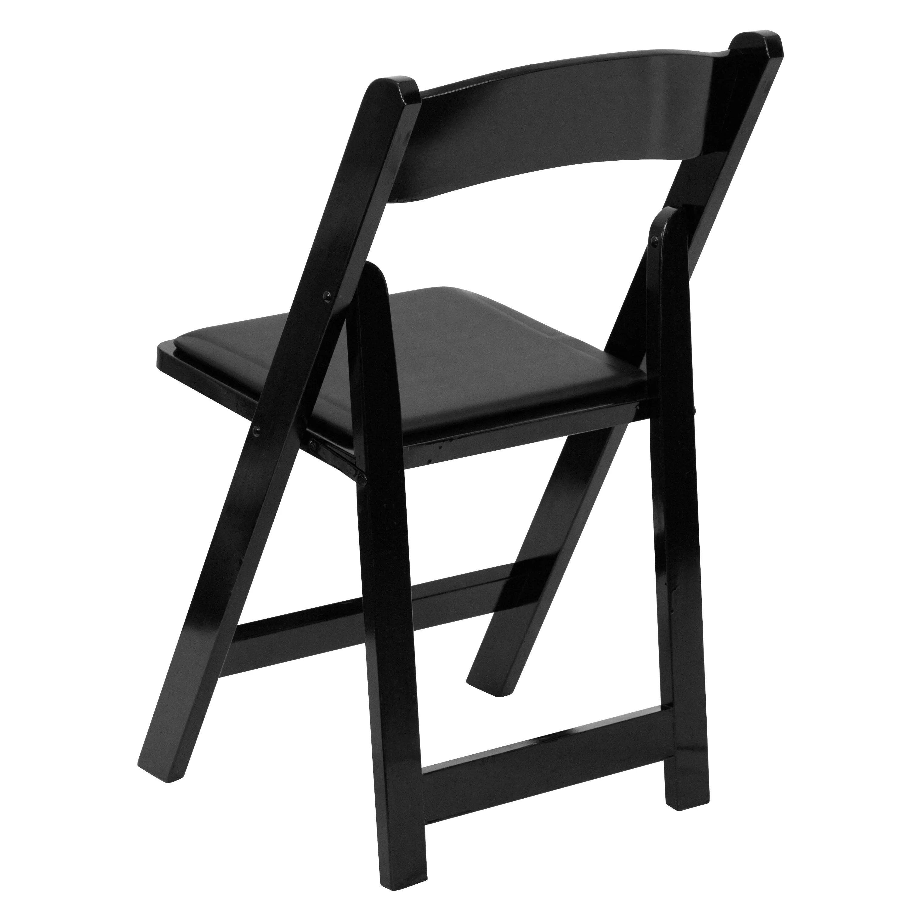 HERCULES Series Wood Folding Chair with Vinyl Padded Seat - Image 69