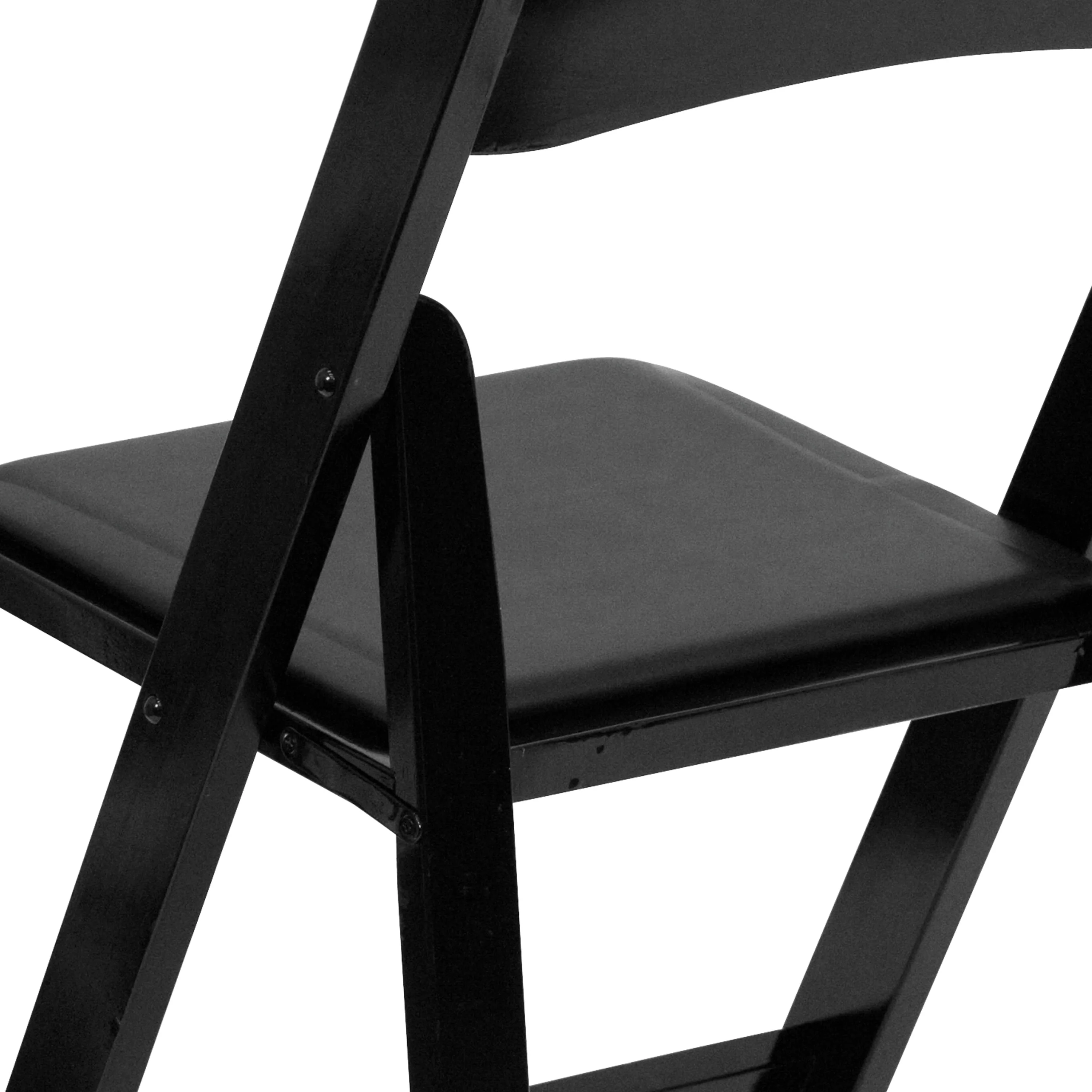 HERCULES Series Wood Folding Chair with Vinyl Padded Seat - Image 70