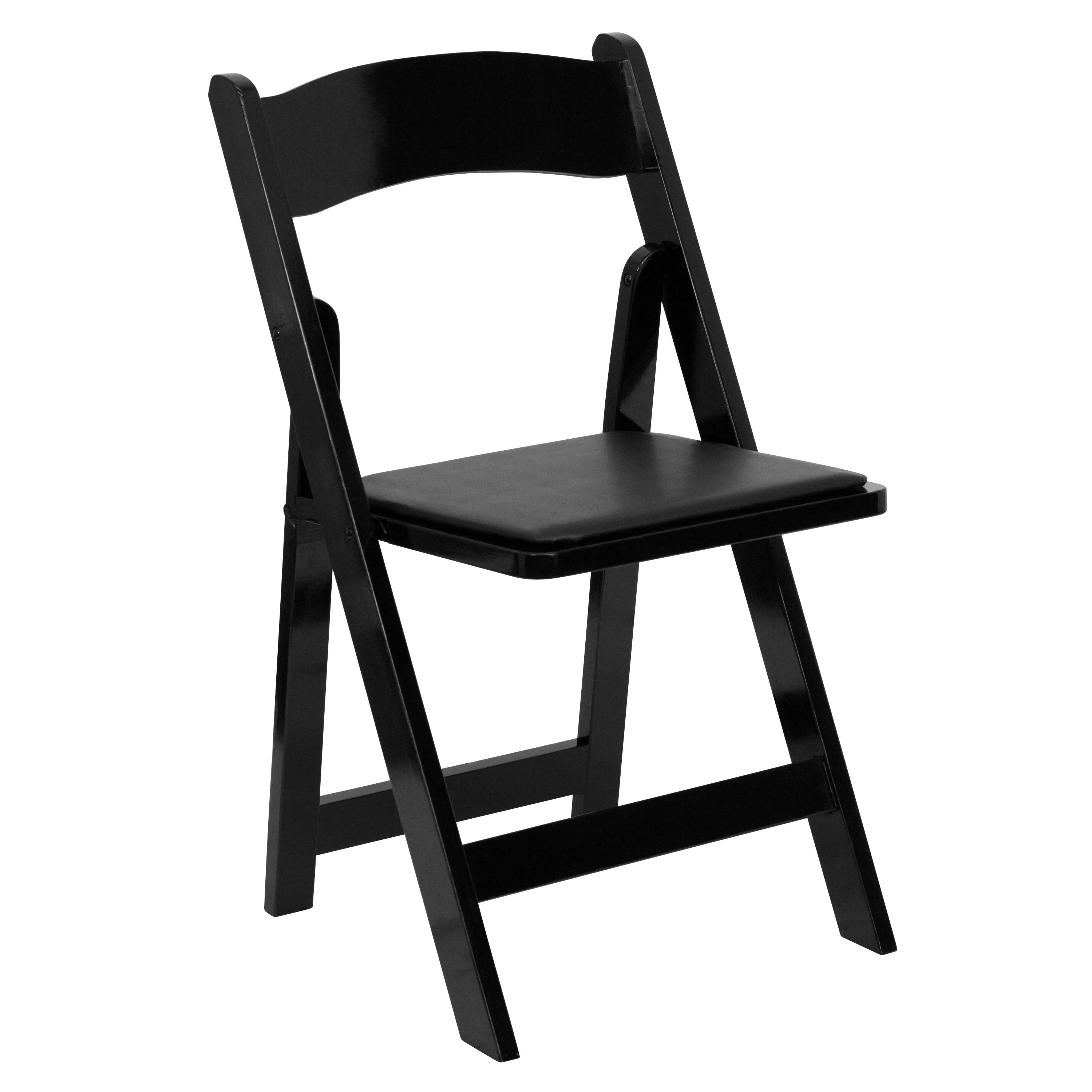 HERCULES Series Wood Folding Chair with Vinyl Padded Seat - Image 80